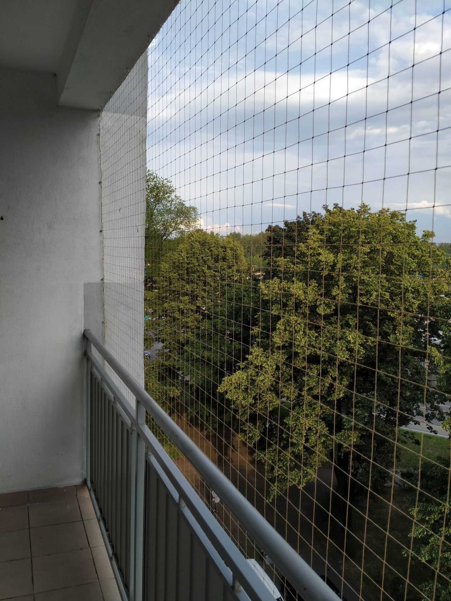 Siatka 3mx5m zabezpieczająca na balkon okno taras dla kota/na ptaki