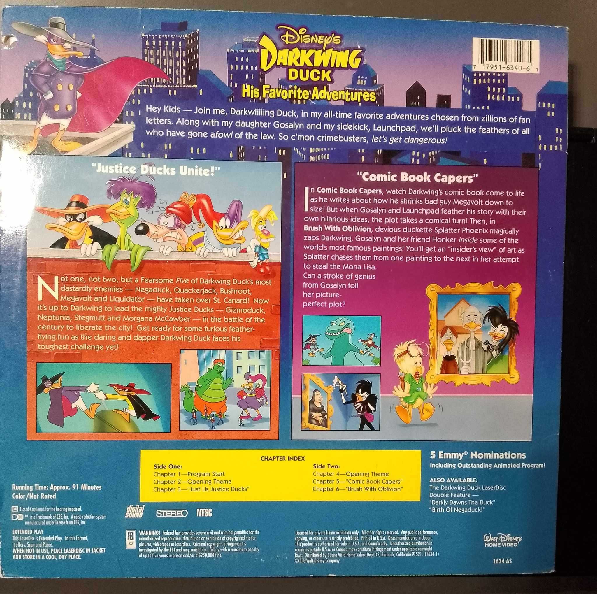 Laser disc - Darkwing Duck - His Favourite Adventures