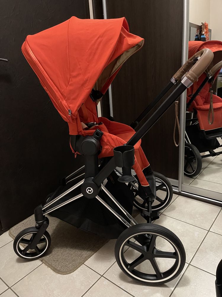 Коляска Cybex Priam 2 в 1 Autumn Gold (1 дитина/1 рік користування)