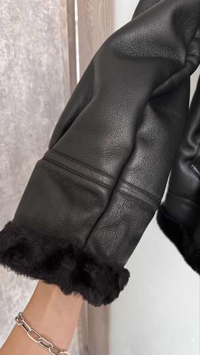 Дублянка Mango з еко шкіри