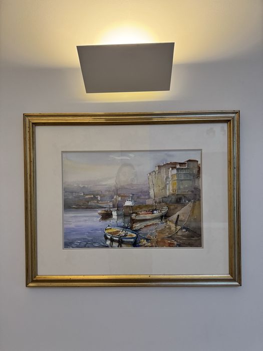 Quadro aguarela António Lemos