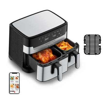 Fritadeira sem Óleo MOULINEX Easy Fry & Grill Dual EZ905D20 Digital