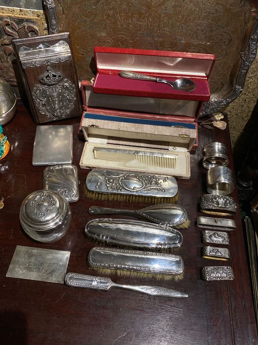 Artigos Prata Portuguesa Contrastada Javali Águia Antigo