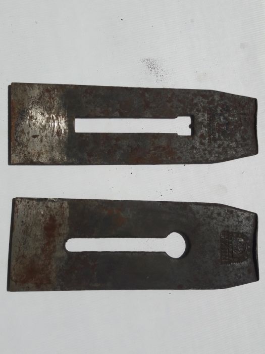 Английский нож для рубанка (цинубель) из кованой стали. Клеймо Раритет