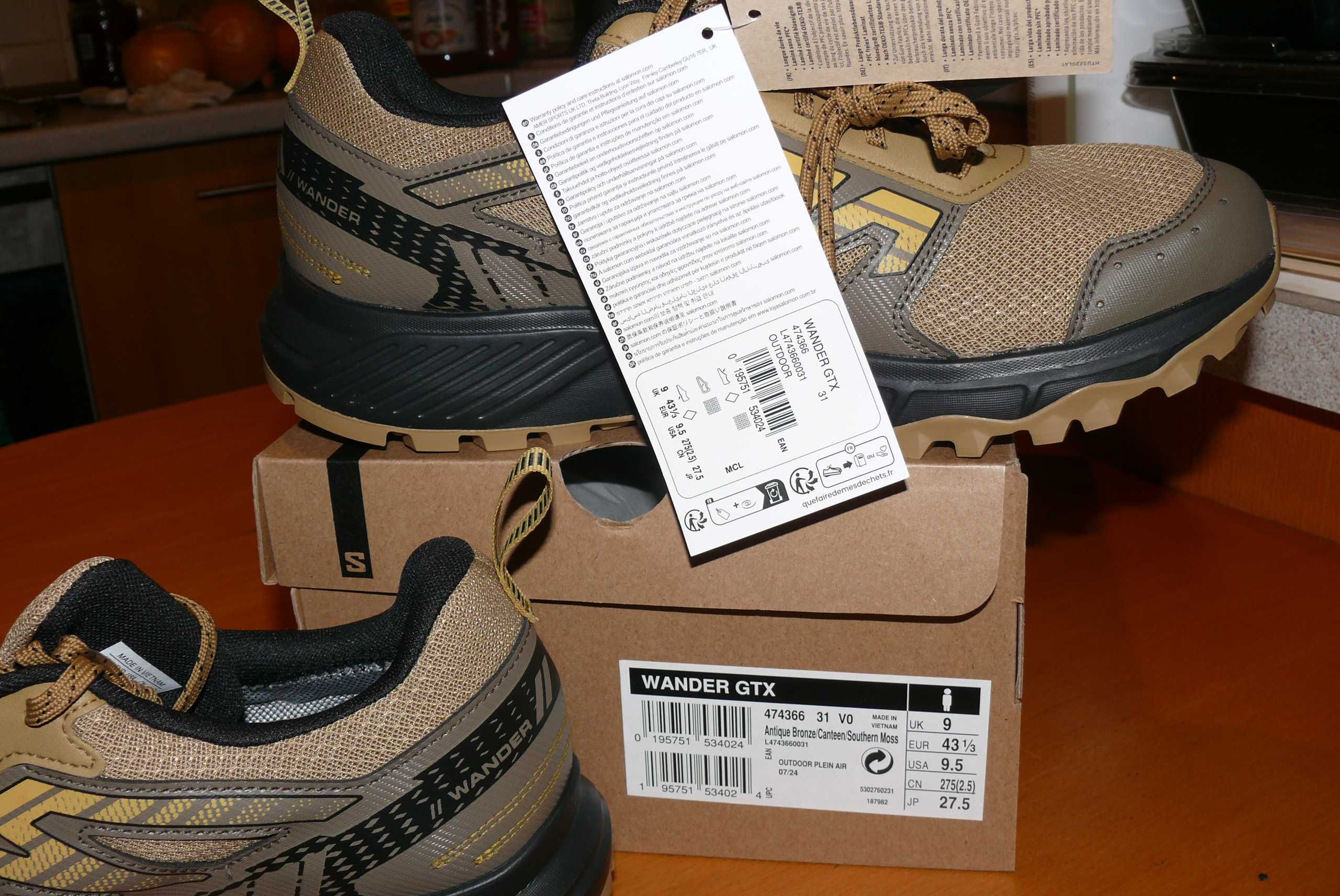 Buty trekkingowe SALOMON WANDER GTX Gore-Tex 43 1/3 EU 27,5 CM