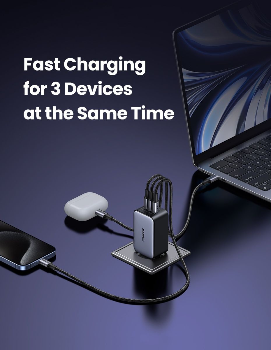 Ugreen GaN 65W X556 Nexode Fast charger Швидка зарядка зарядн