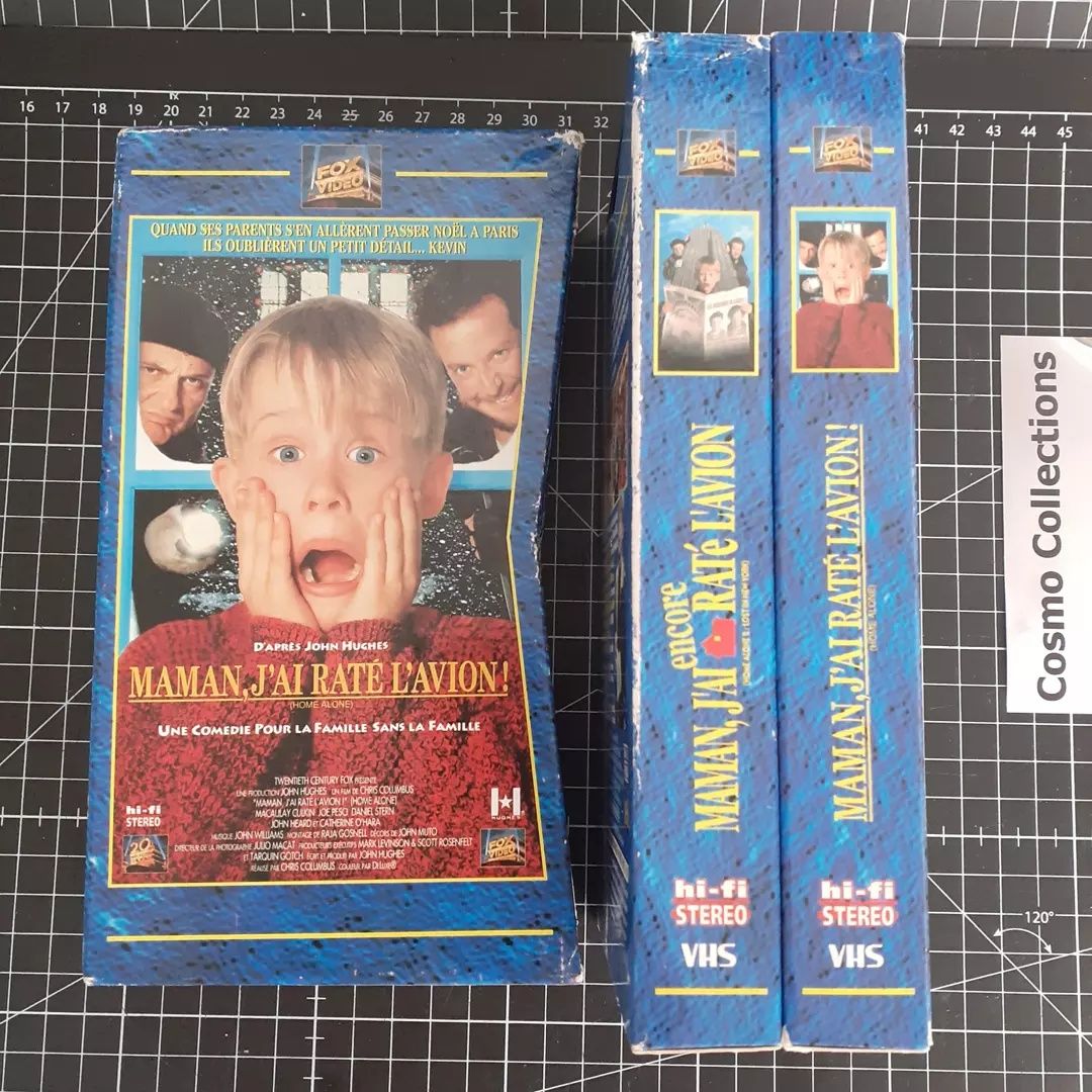 VHS Mortal Kombat 2, animation e vhs Home Alone 1 e 2