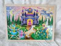 Drewniane puzzle Melissa Doug księżniczka vintage dla dziewczynki