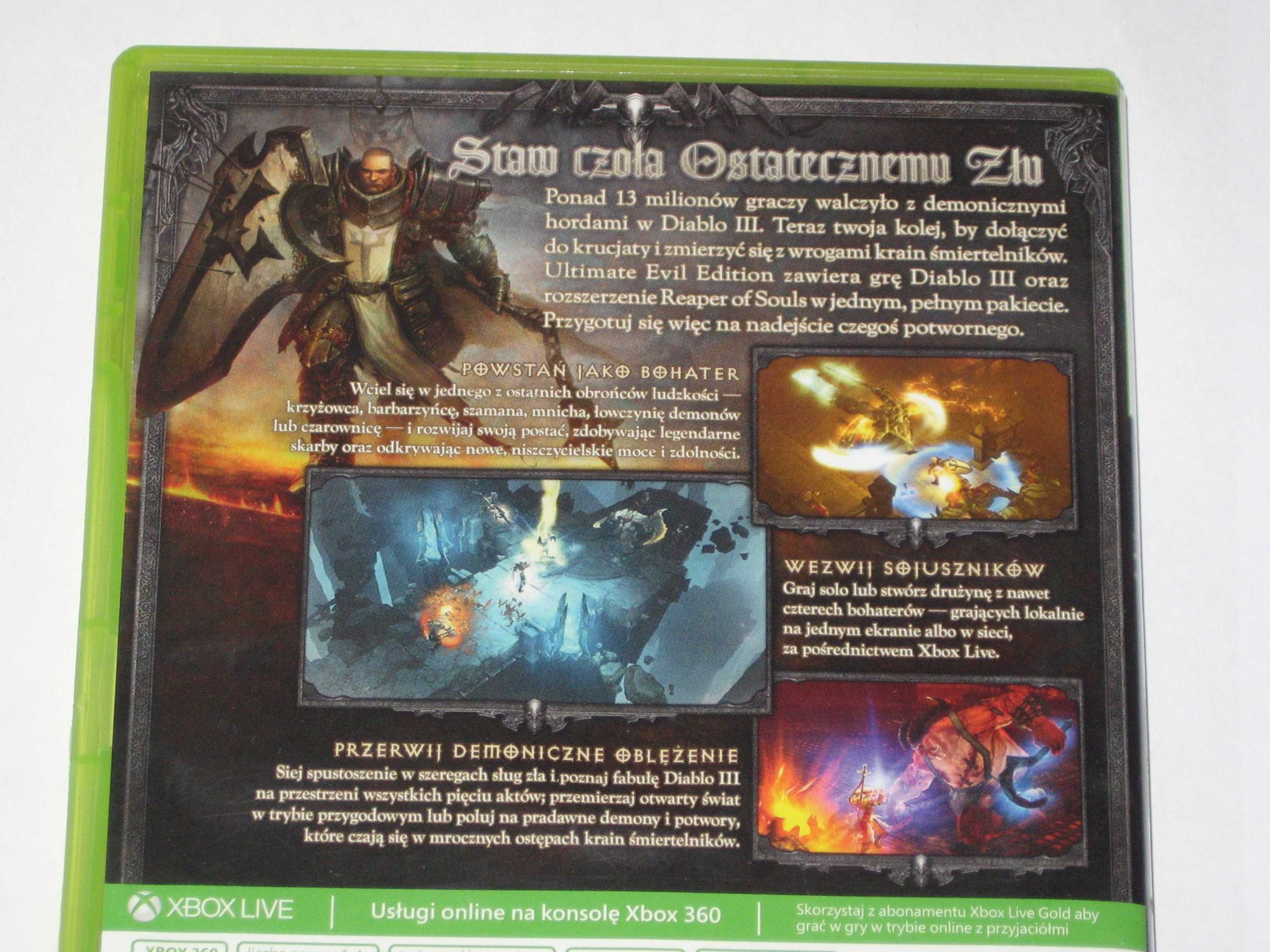 Diablo 3 Diablo III Reaper of Souls XBOX 360 bdb po polsku! xbox360 PL