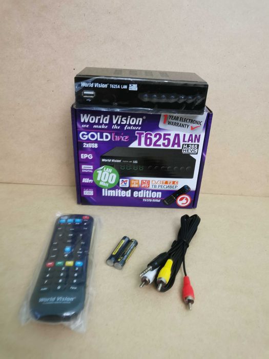 Тюнер т2  World Vision T625A LAN    новий