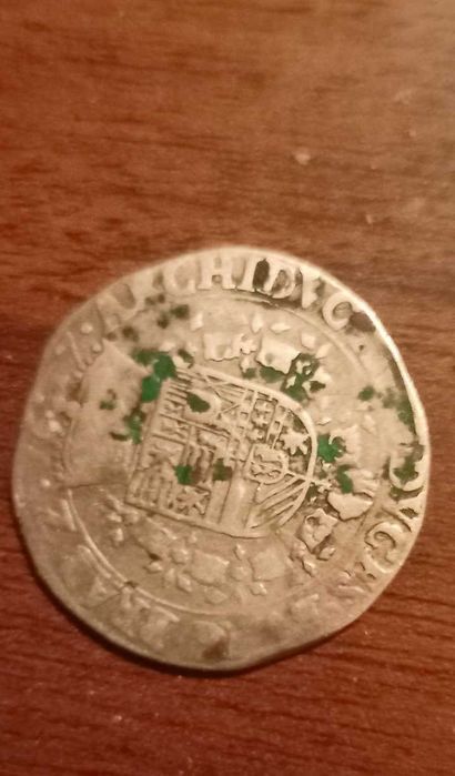 Монета 1/2 таллера Испания 1617 (Патагон) Альберт и Изабелла