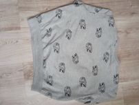Bluza dresowa popielata we wzory rozmiar S