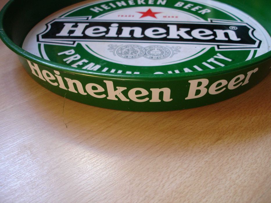 TACA metalowa- reklama piwa HEINEKEN