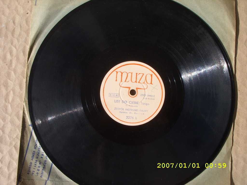 6. Plyta  ,patefonowa ,MUZA, -ST. RACHON,  10 cali ,78 obrotow., 2276