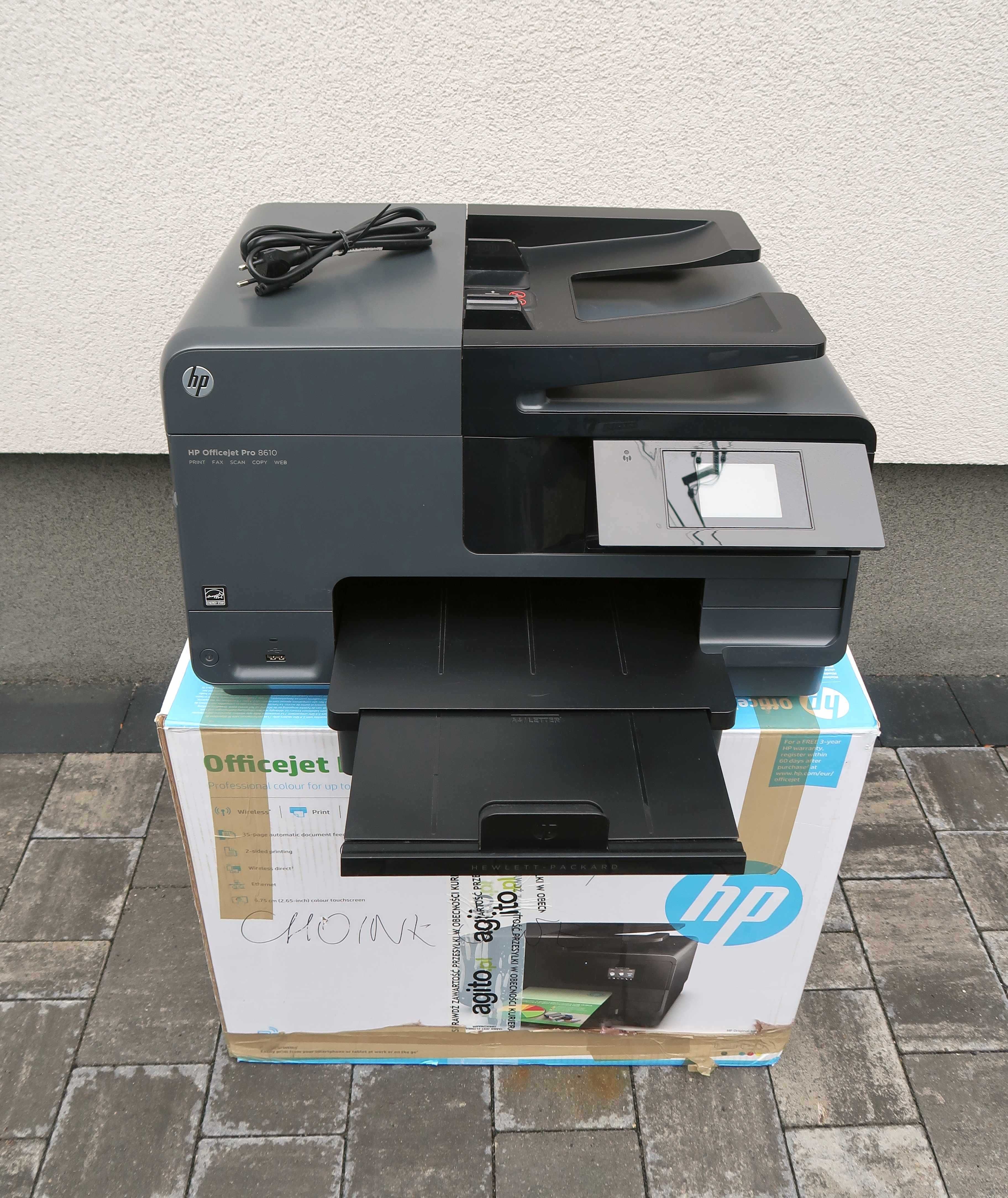 Drukarka urządzenie wielofunkcyjne HP Officejet Pro 8610 + 2x głowica