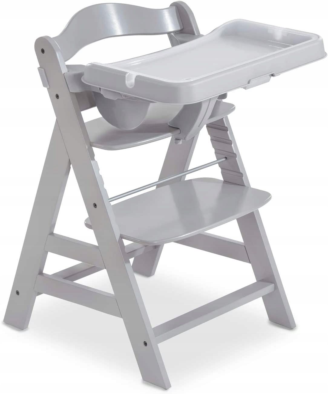 Hauck Alpha + Tray Tacka do krzesełka 3w1 szary