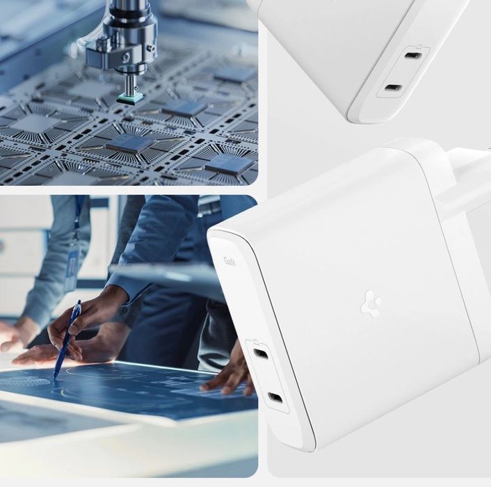 Ładowarka Spigen ArcStation Pro + kabel USB-C 140-W - biała