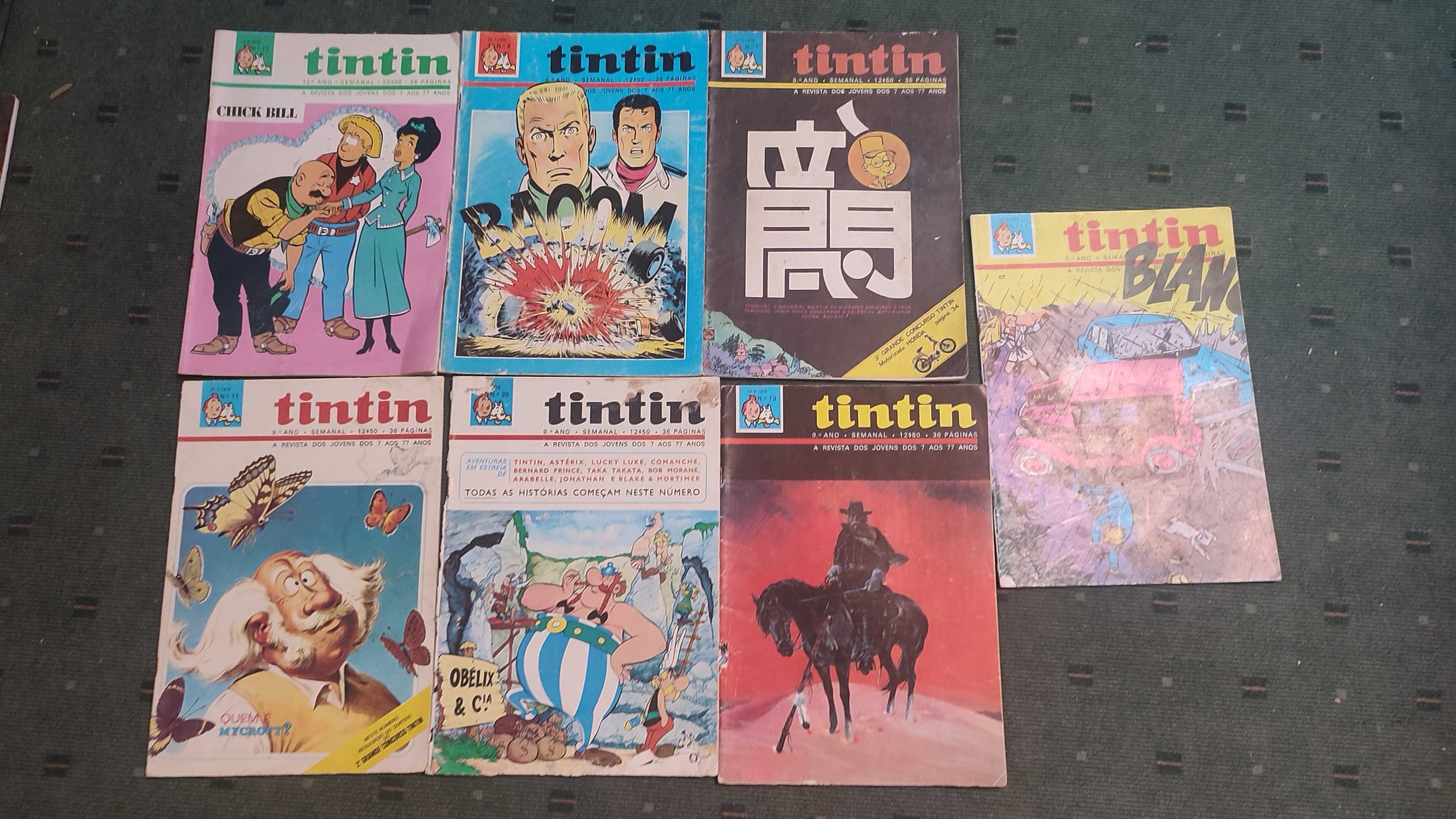 Lote 43 Revistas BD Tintin - Vários anos