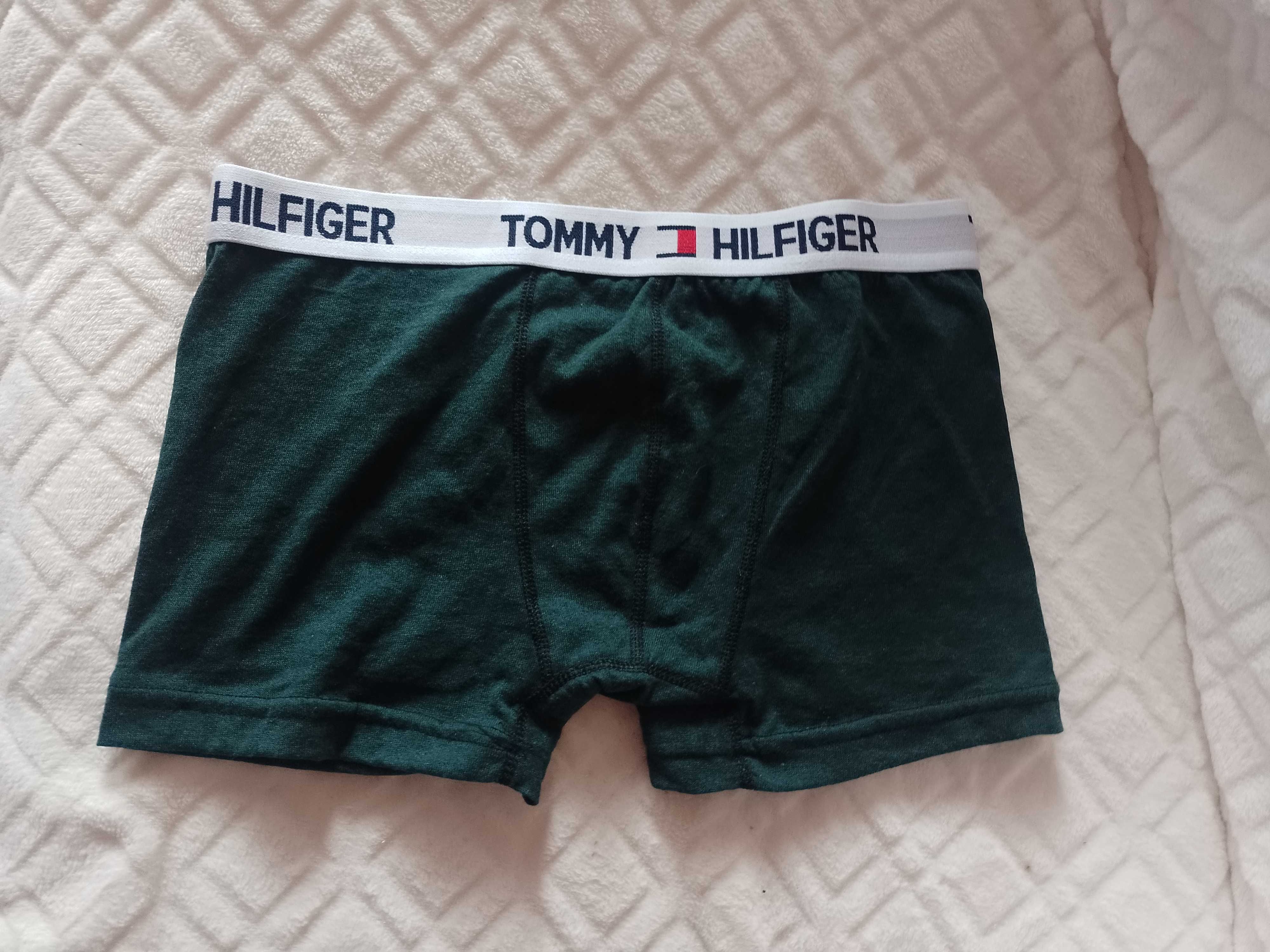 (L) Tommy Hilfiger/ Zielone Bokserki, szorty do spania