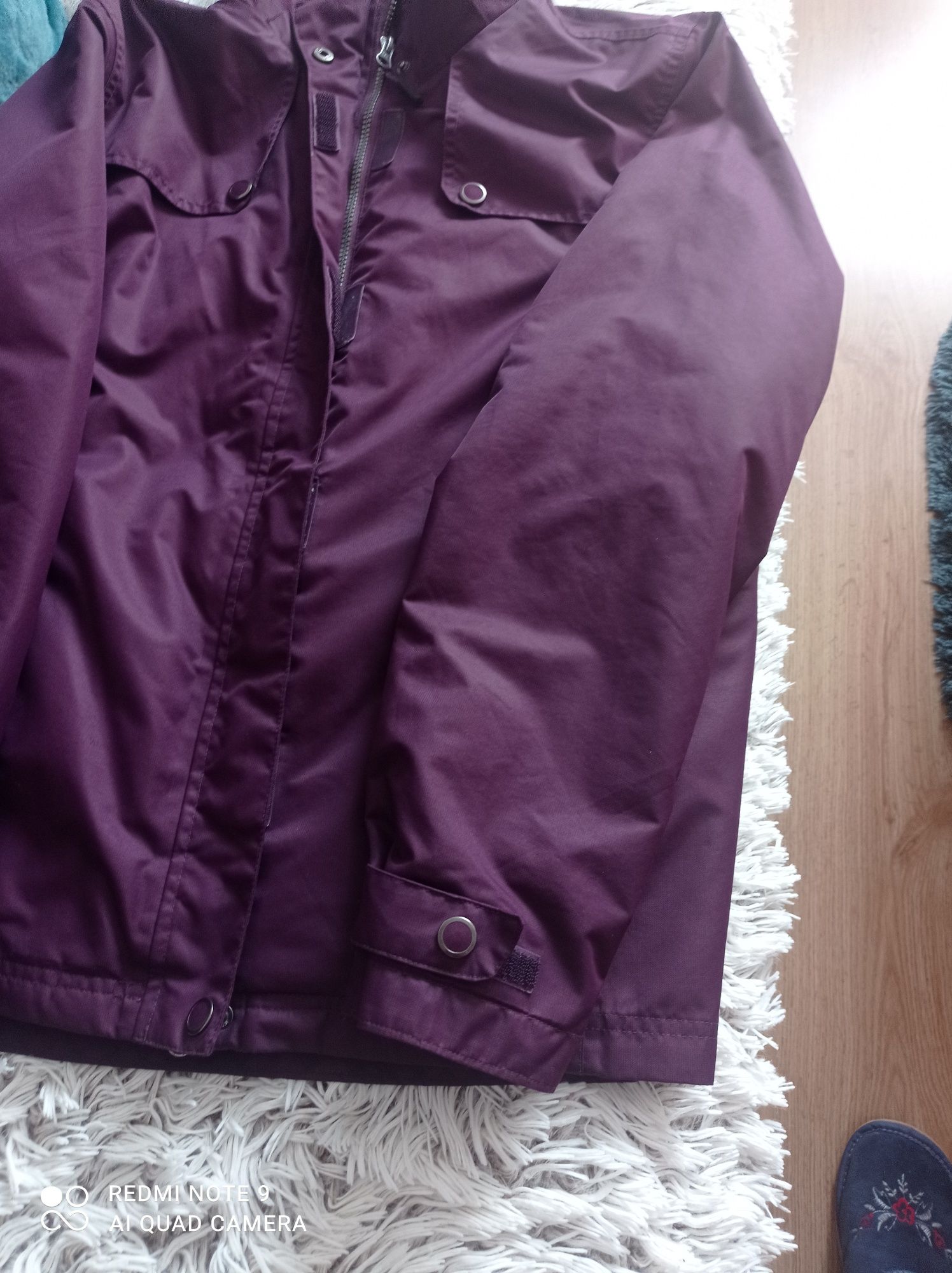 Fioletowa kurtka damska na zimę