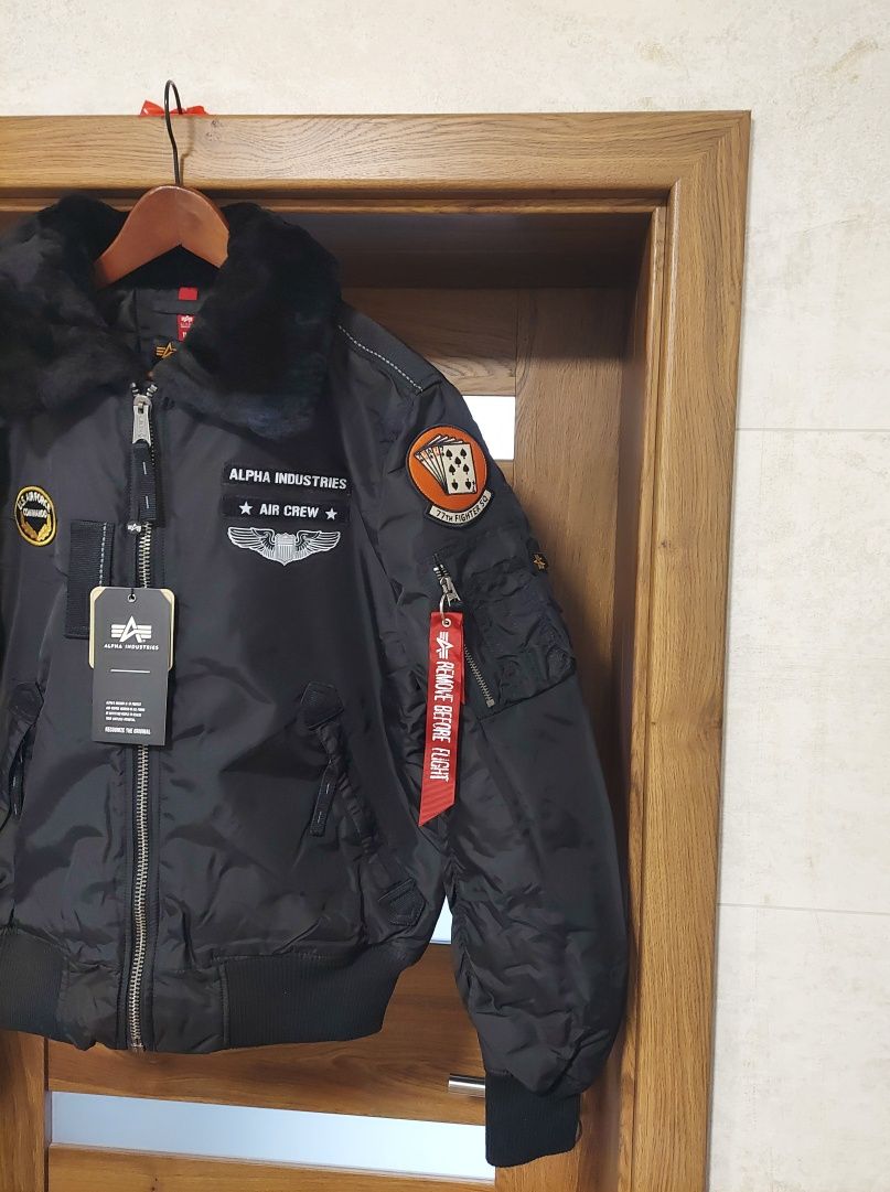Kurtka bomberka pilotka Alpha Industries Injector III Air Force r. L