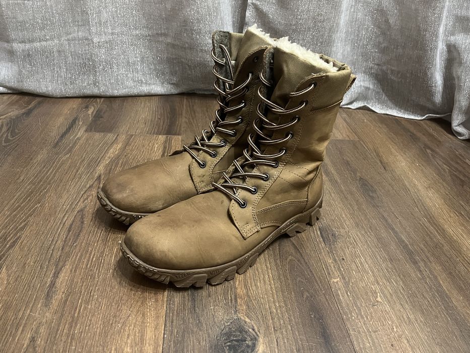 Тактические зимние берцы на меху койот