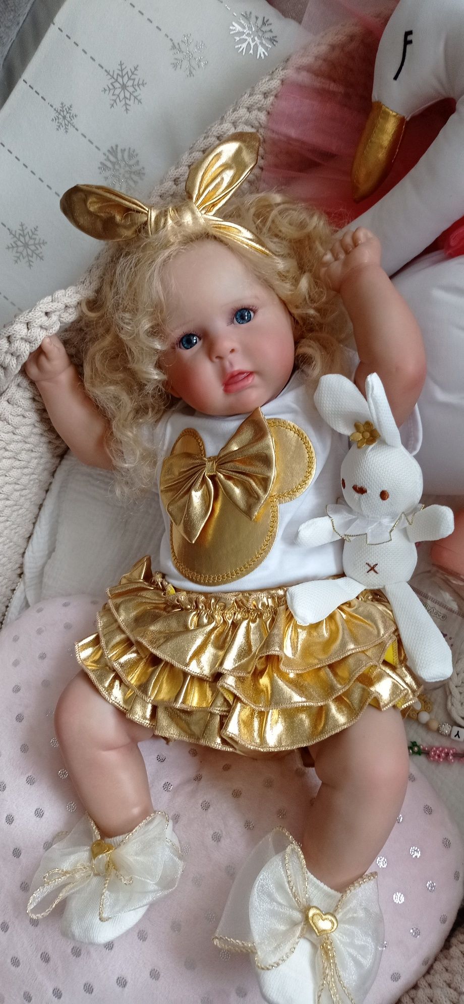 Lalka w typie reborn Duża wyprawka Piękna