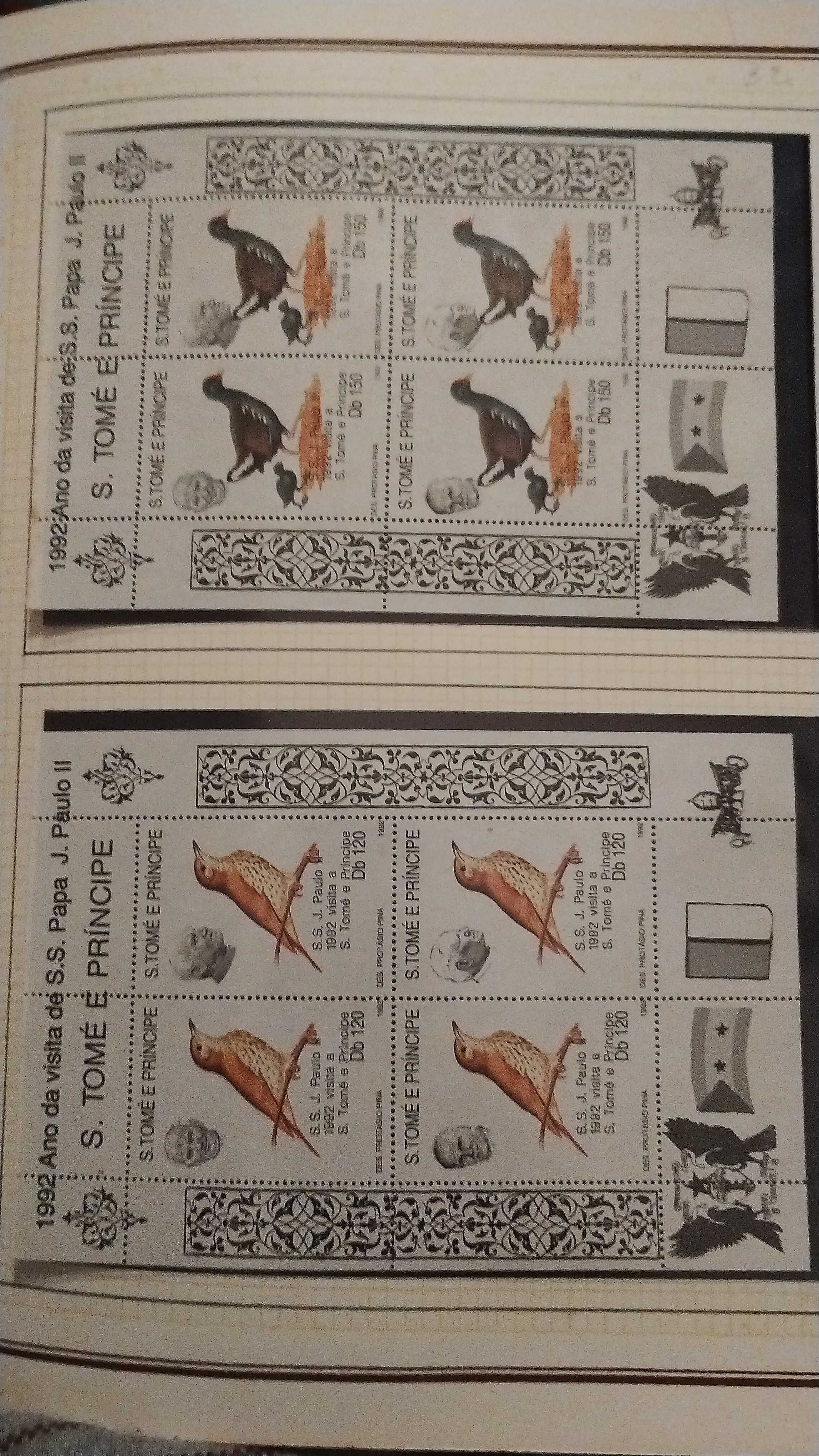 Grande Coleção de selos tematica -Aves do Mundo - +4.000 selos