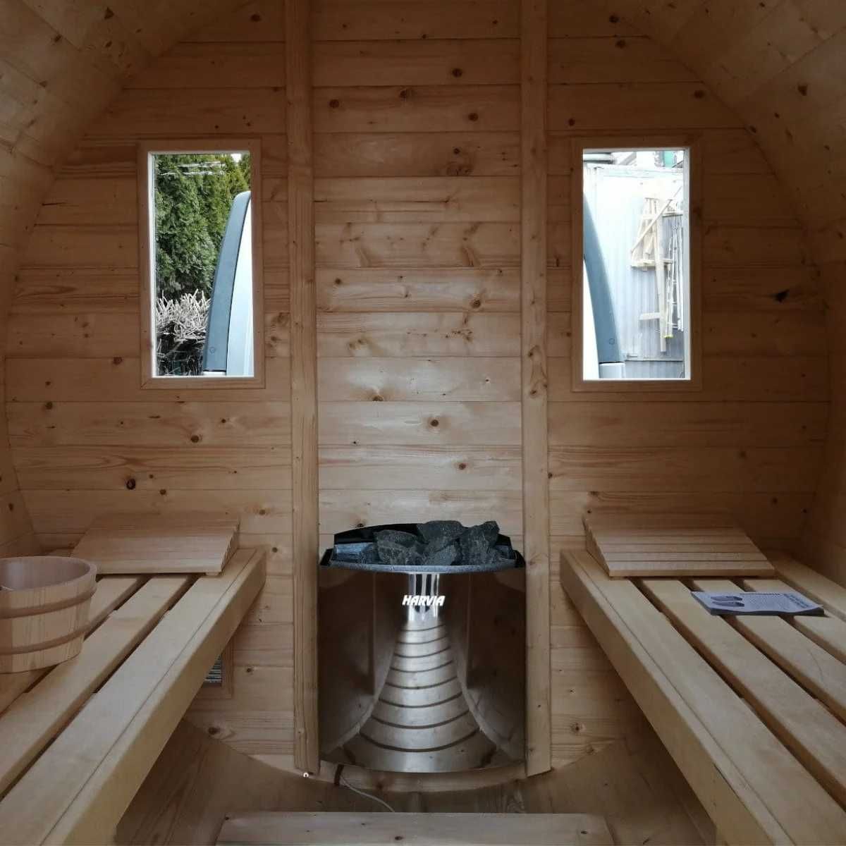 Sauna Ogrodowa beczka 250cm Voucher do sklepu Porjun.pl Gratis!
