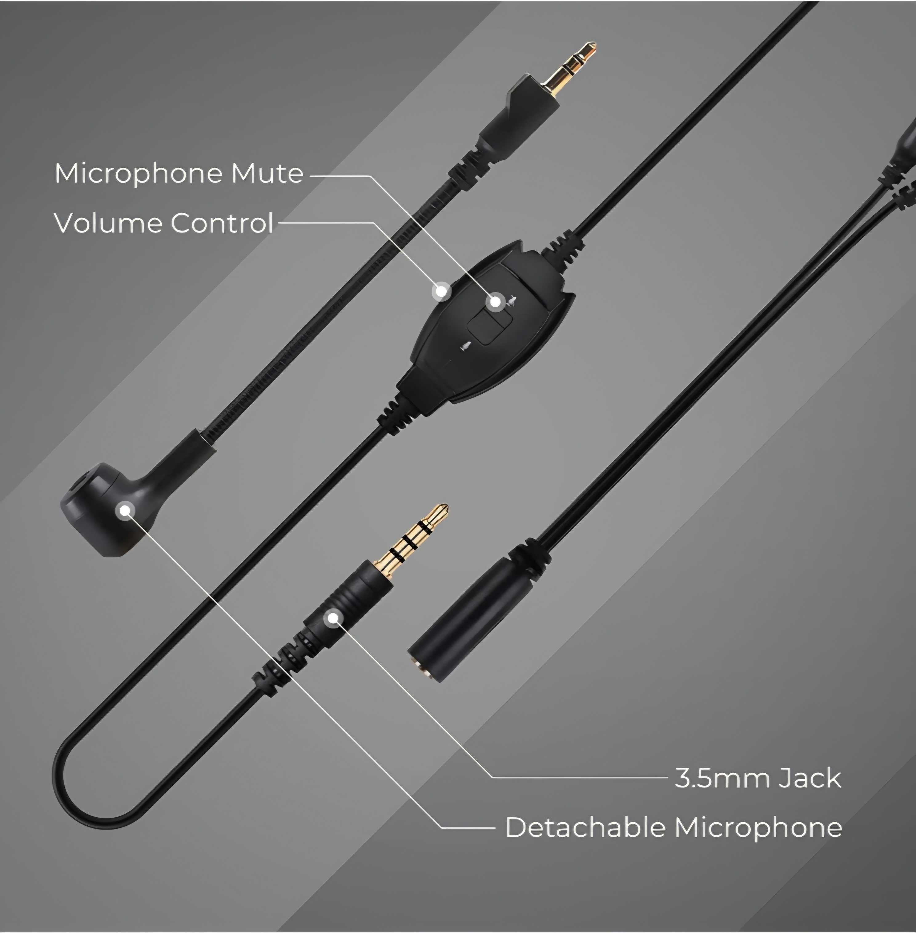 Słuchawki nauszne gamingowe dźwięk przestrzenny stereo EKSA E900 50mm