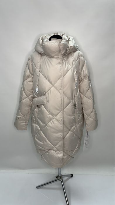 Жіночий подовжений пуховик CLASNA 46,52 полномерный