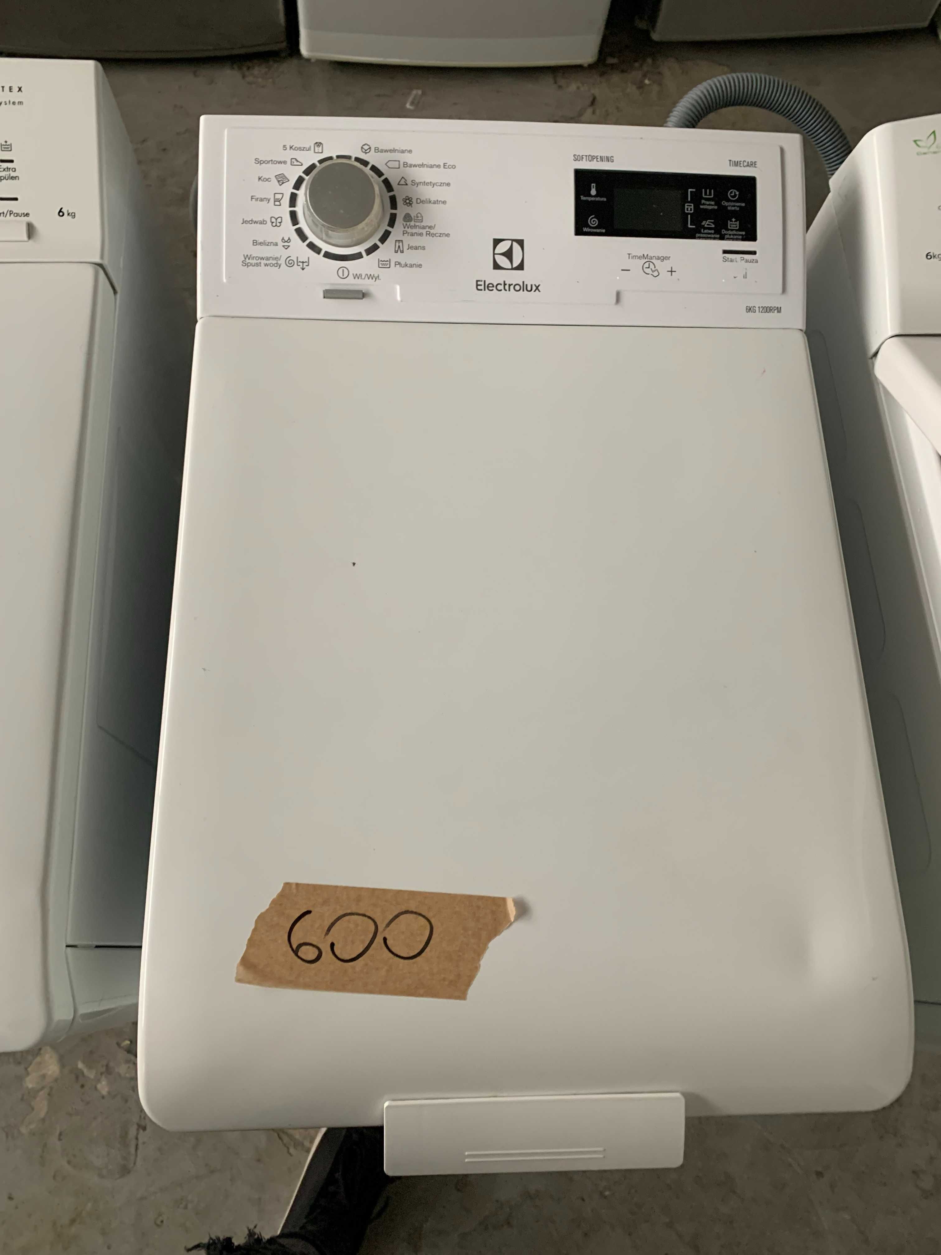 Pralka Electrolux wsad górny 1000 obr 6 kg, używane 6 msc gwar