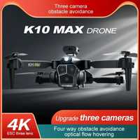 Dron K10 MAX z potrójną kamerą regulowaną z pilota