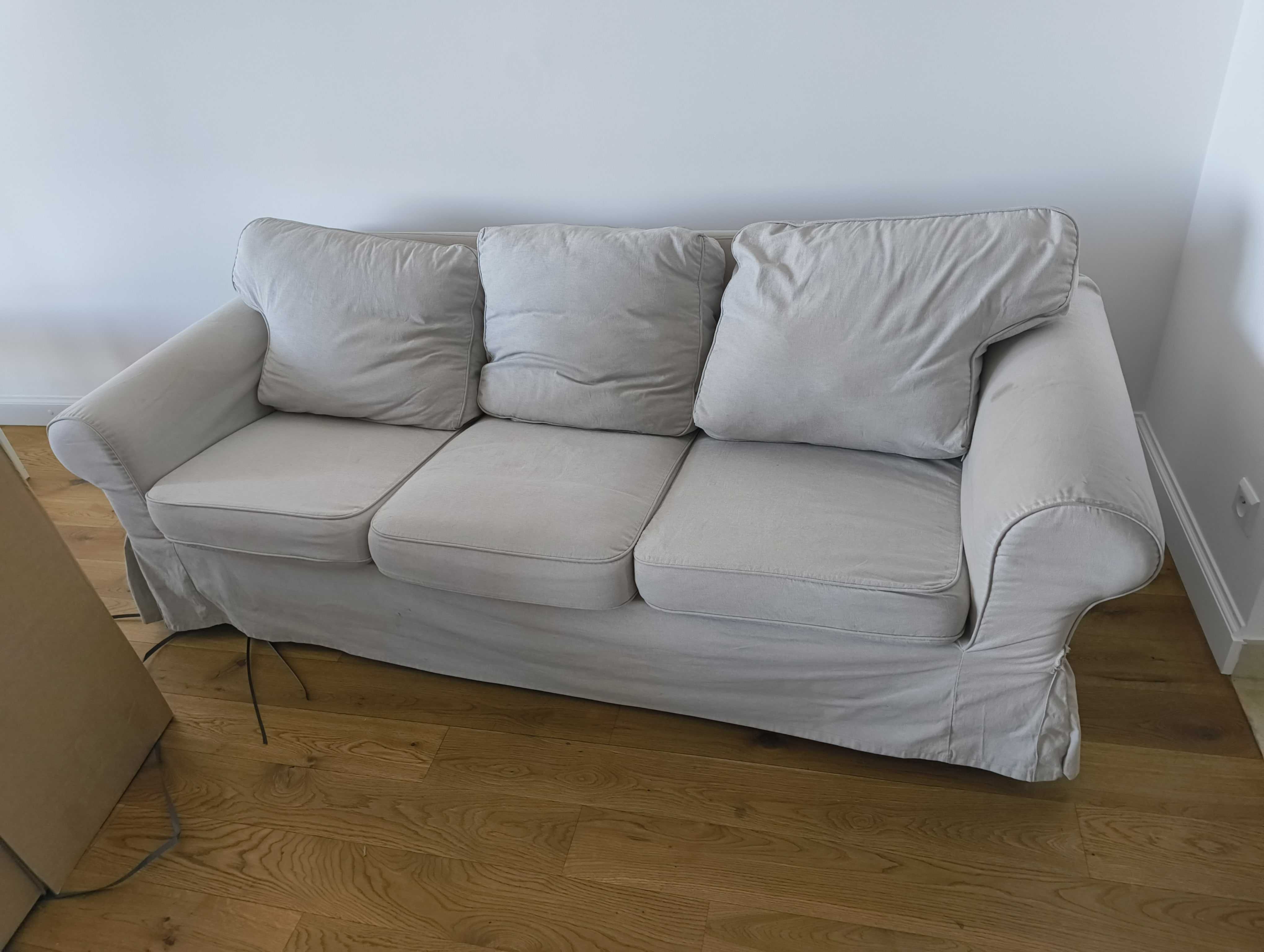 Sofa IKEA EKTORP 3-osobowa - świetna baza do odświeżenia!