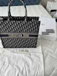 Dior book tote oblique blue
