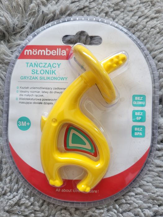 Mombella gryzak silikonowy dancing elephant