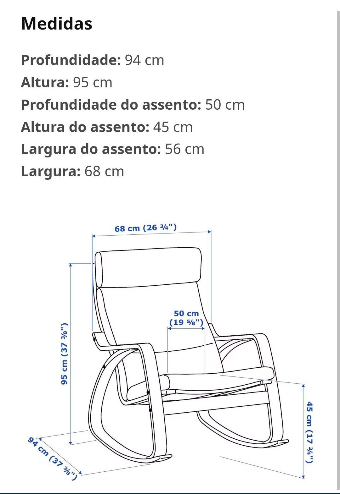 Cadeirão Baloiço POANG IKEA