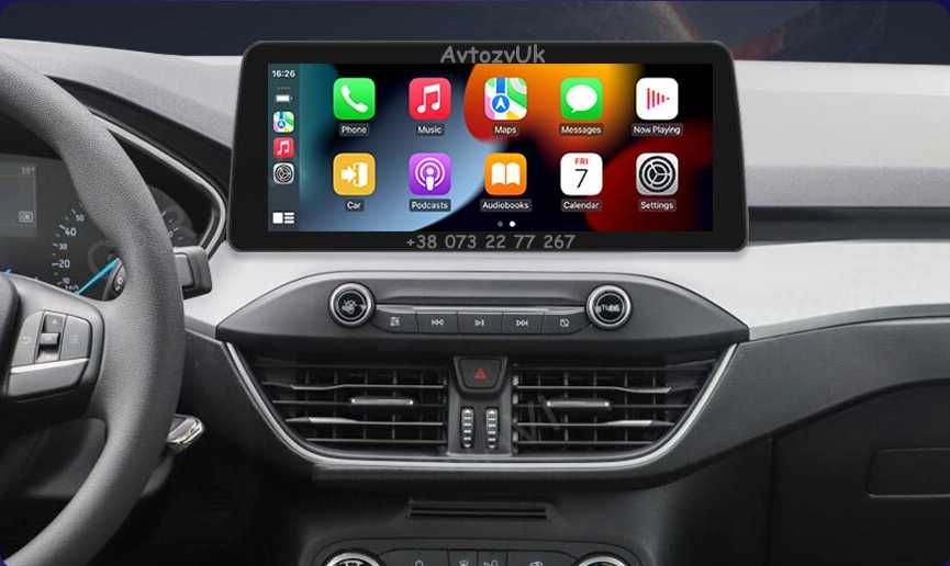 Магнитола FOCUS 4 Ford Фокус 3 GPS  Дисплей 2 дин CarPlay Android 14