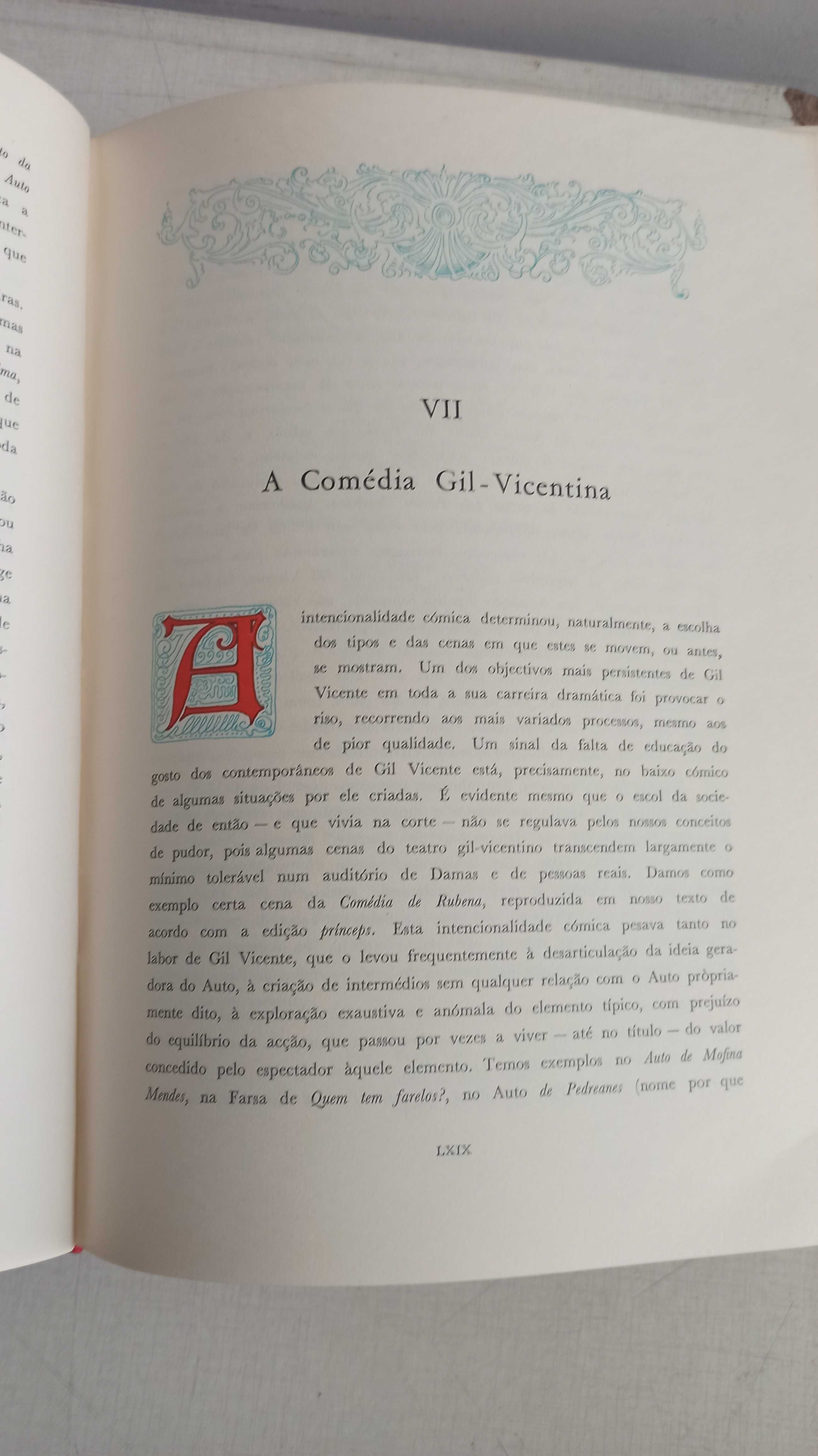 Livro “Obras Completas de Gil Vicente”