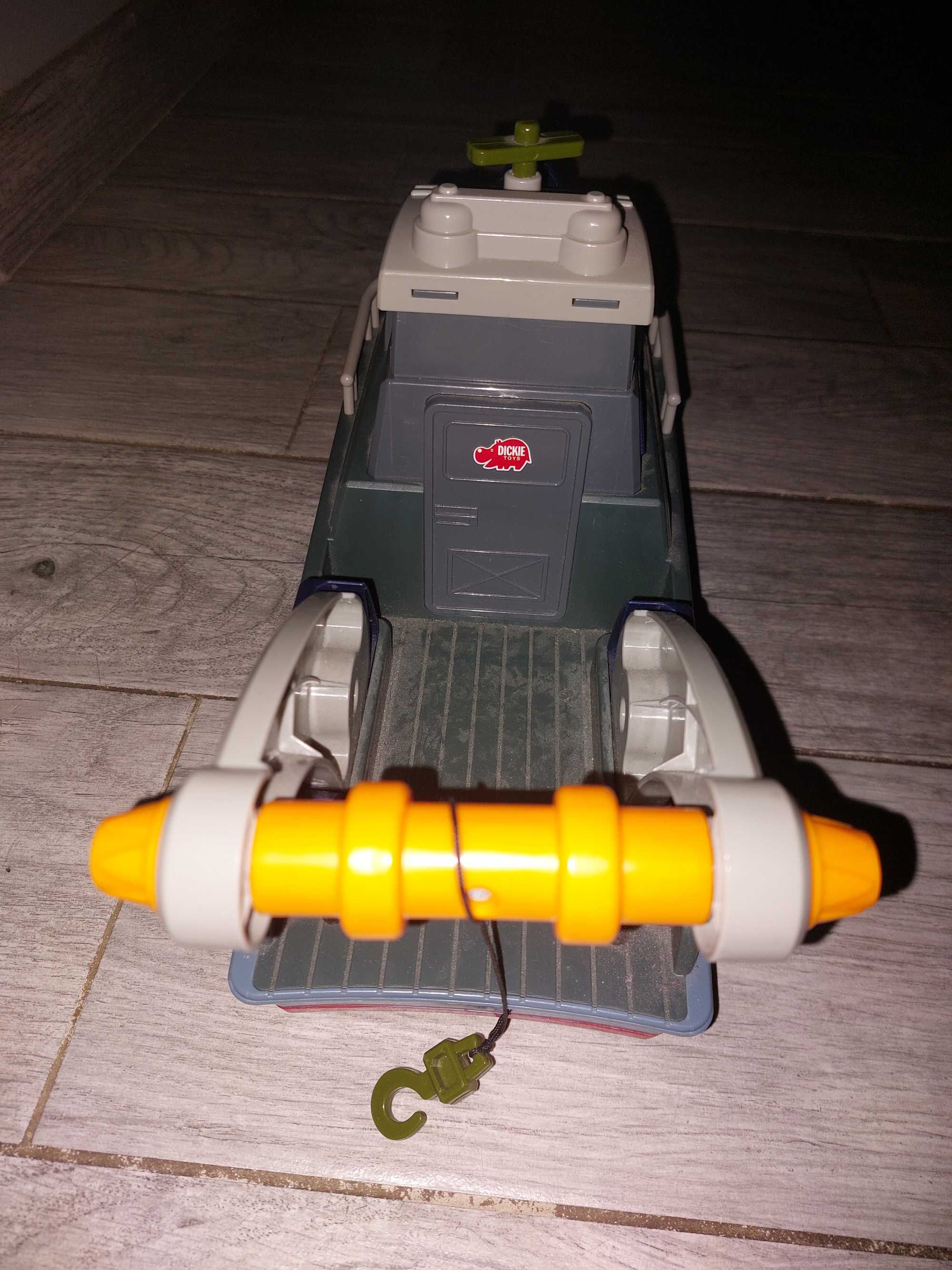 Dickie toys łódź storm unit  łódz badawcza statek dźwięk