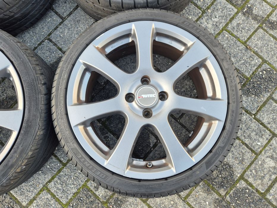 Felgi aluminiowe 17" 4x100 z oponami letnimi  205/40 24r