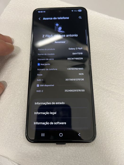 Vendo samsung zfilip 5 novo