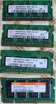 Оперативная память для ноутбуков DDR1 DDR2 DDR3