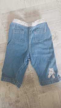 Spodnie jeansowe na gumce h&m baby rozmiar 68