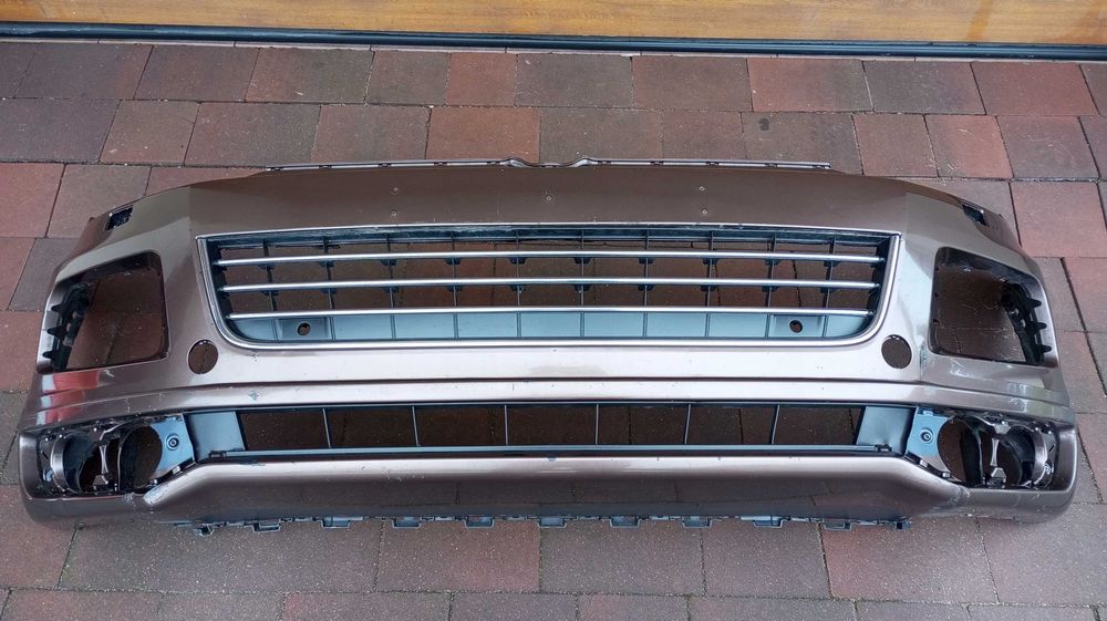 VW Touareg 7P II таурег 2 Бампер передний рестайл дорестайл разборка