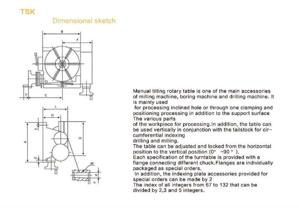 Поворотный стол TSK6 JPAuto Industrial наклонный синусный