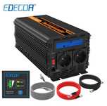 [NOVO] Inversor EDECOA 1500W/3000W [ONDA PURA] [12V/24V] 2 Ventoinhas