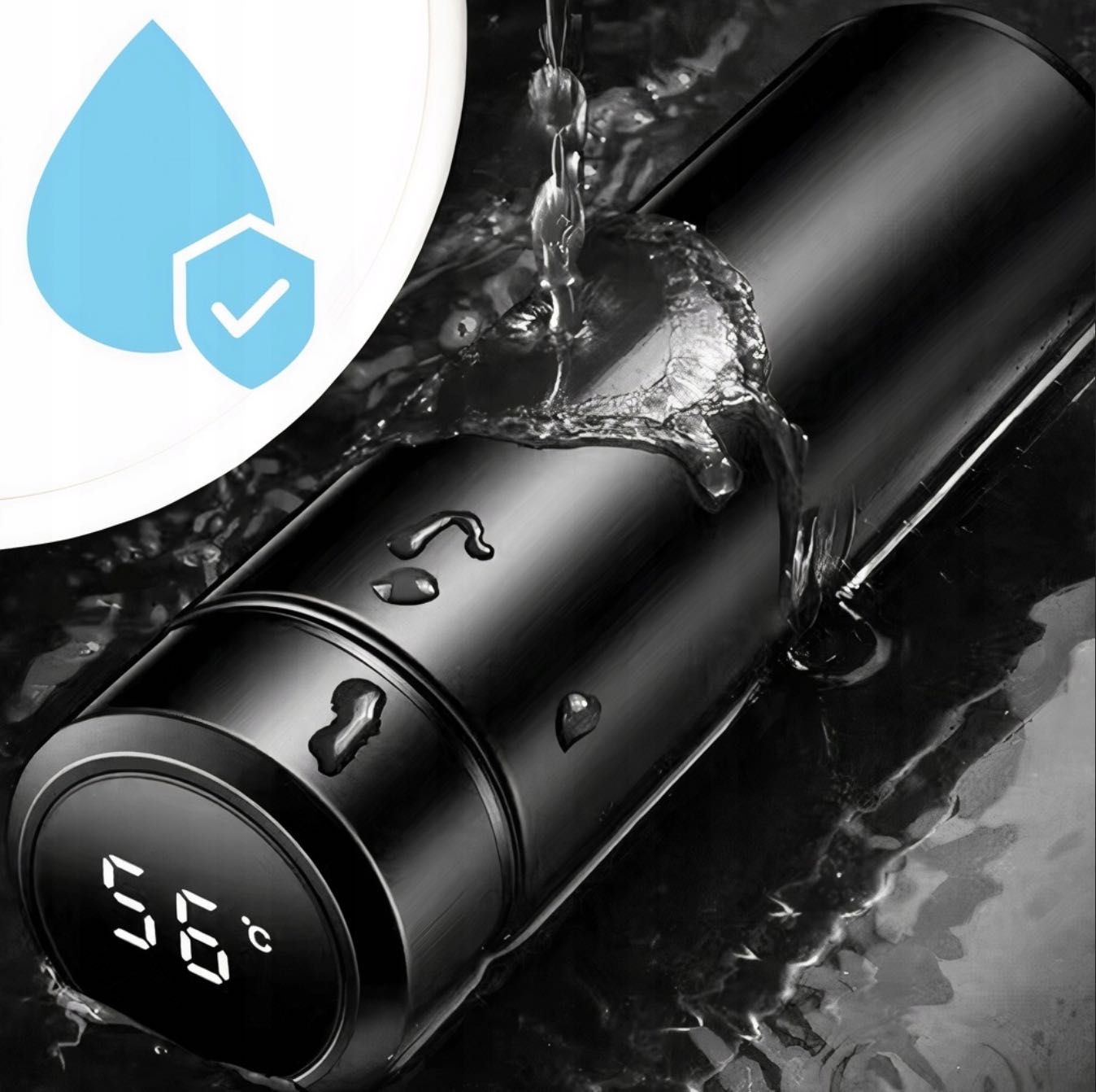 TERMOS LCD kubek termiczny 500ml z wyświetlaczem