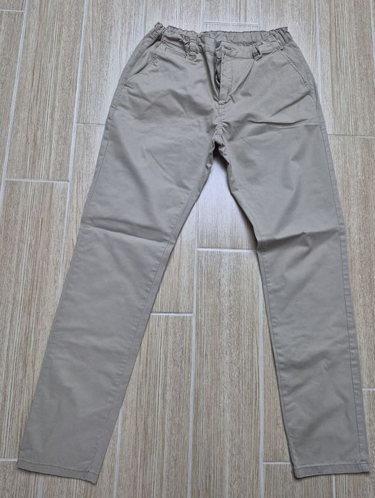 Spodnie wiosenne beżowe Chinosy roz. XL