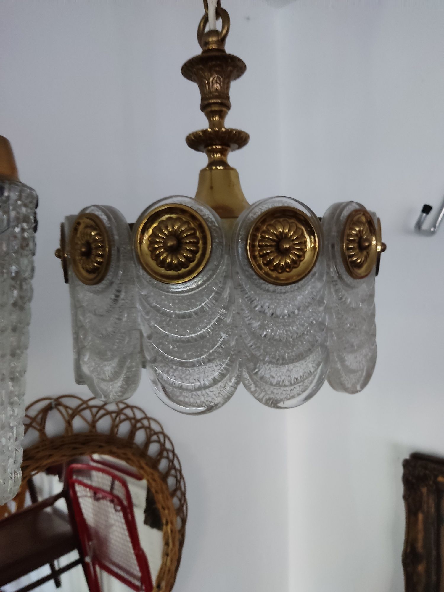 Żyrandol Kaiser Leuchten lata 60 te lampa sufitowa vintage design